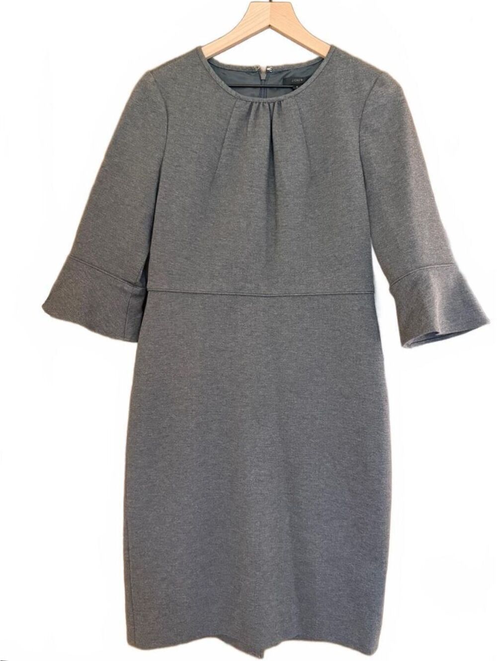 J. Crew Sheath Dress Bell Sleeves Career Wear Polished Elegant Professional